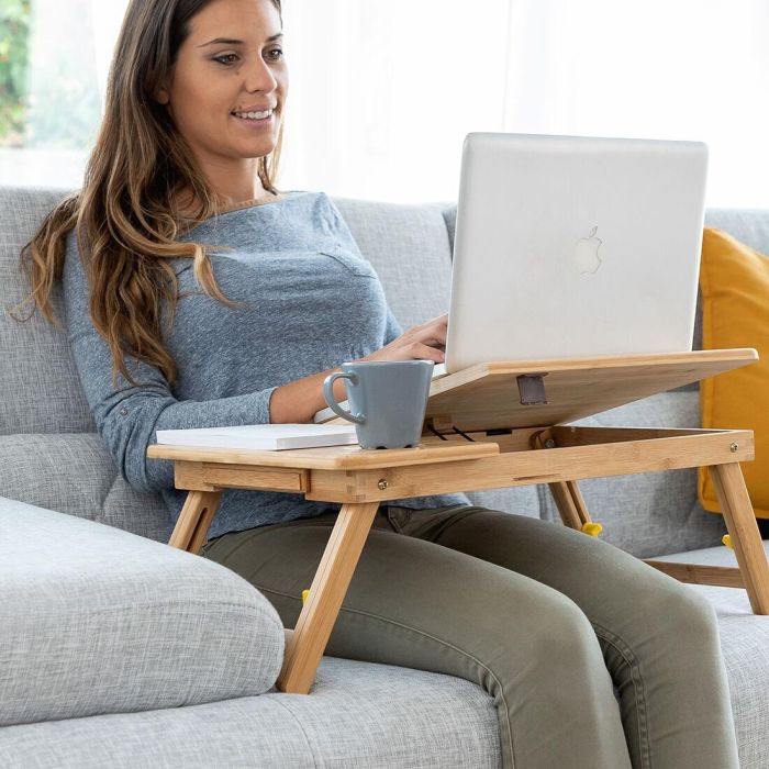 Mesa Plegable Auxiliar de Bambú Lapwood InnovaGoods 0