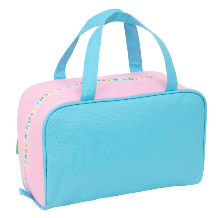 Neceser de Viaje Benetton Unique Rosa Turquesa 31 x 14 x 19 cm 1