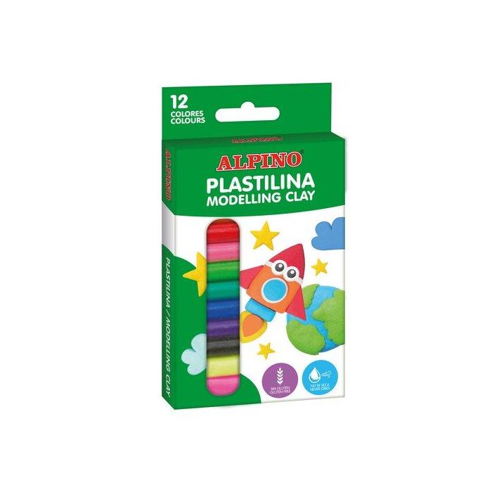 Plastilina Alpino Blister 10+2 17Gr