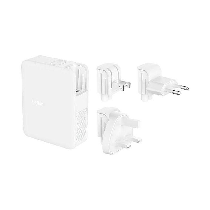 Belkin WCH014BTWH Cargador de Pared USB-C BoostCharge Pro 140W GaN Carga Rápida 3 Puertos USB-C 1 Puerto USB-A Blanco 4 Belkin WCH014BTWH Cargador de Pared USB-C BoostCharge Pro 140W GaN Carga Rápida 3 Puertos USB-C 1 Puerto USB-A Blanco 4