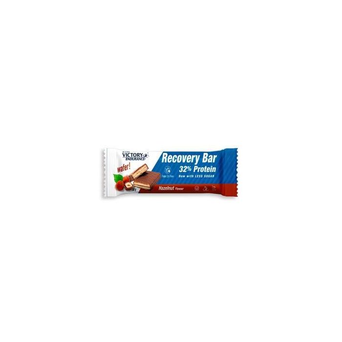 Victory Endurance Recovery 32% Barritas de Proteína Sabor Avellana para Recuperación Post-Ejercicio 12 Unidades