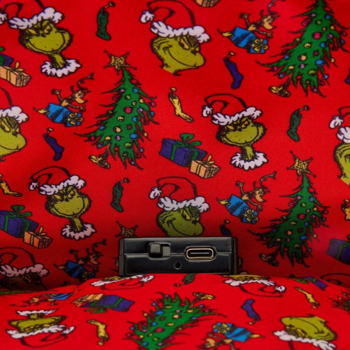 Mochila Dr. Seuss Holiday El Grinch Loungefly 26cm 5