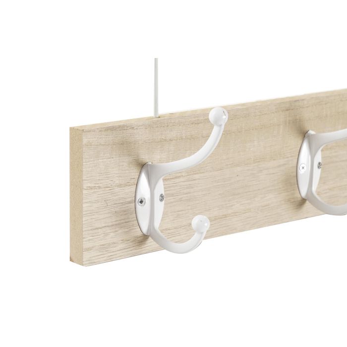 DKD Home Decor Perchero de Pared Colección Torrox Mediterráneo, Metal y MDF Blanco Marrón, Detalles Peces, 40 x 8 x 25 cm 1 DKD Home Decor Perchero de Pared Colección Torrox Mediterráneo, Metal y MDF Blanco Marrón, Detalles Peces, 40 x 8 x 25 cm 1