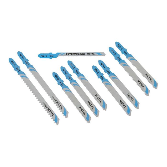 Set de 10 hojas de sierra de calar para metal dt2292-qz dewalt 1 Set de 10 hojas de sierra de calar para metal dt2292-qz dewalt 1