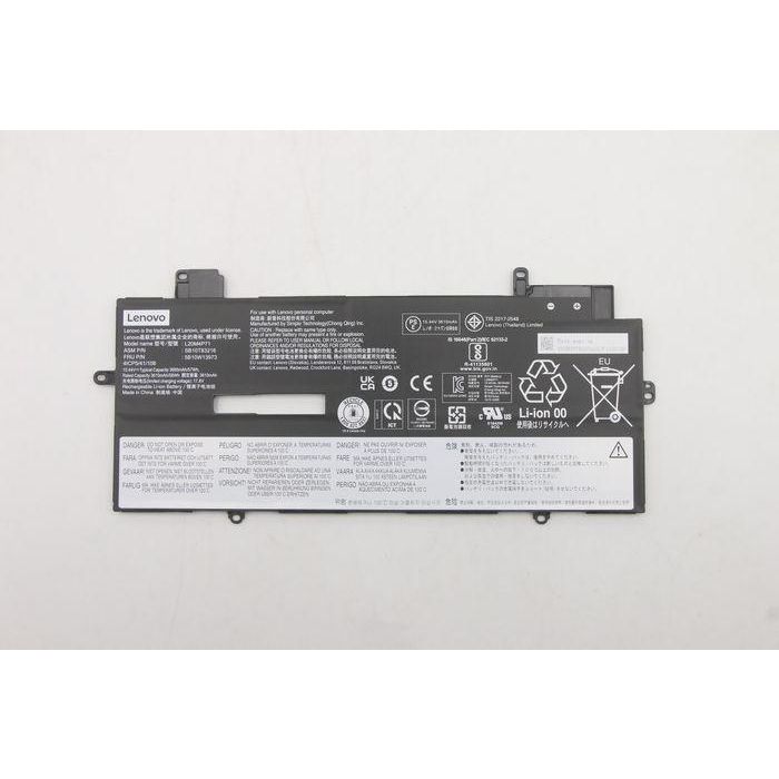 Lenovo Internal lithium-ion battery pack, 57Wh capacity, 15.44V voltage, 4 cells, designed for Lenovo devices. Lenovo Internal lithium-ion battery pack, 57Wh capacity, 15.44V voltage, 4 cells, designed for Lenovo devices.