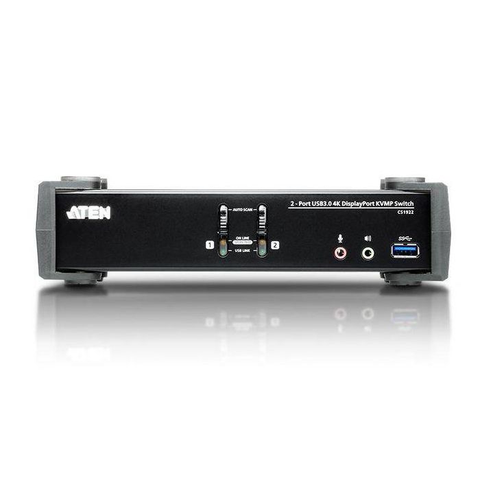Aten CS1922-AT-G Switch KVM DisplayPort USB 3.0 4K con Hub de 2 Puertos 2