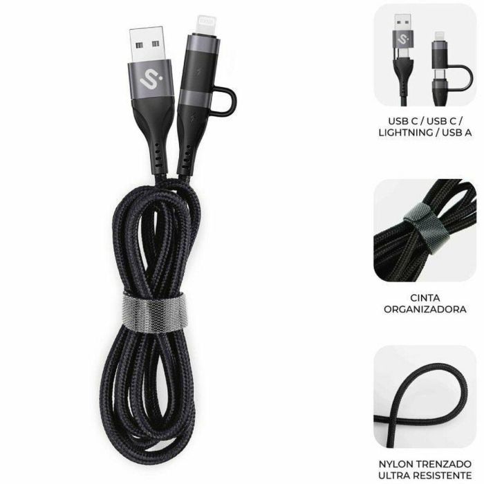 Cable HDMI Subblim SUBCAB-4IN101 Negro 1,2 m 9
