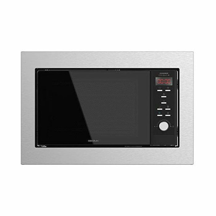 Microondas Integrable Cecotec GrandHeat 2350 Built-In Steel Black 900 W Negro 23 L 0 Microondas Integrable Cecotec GrandHeat 2350 Built-In Steel Black 900 W Negro 23 L 0