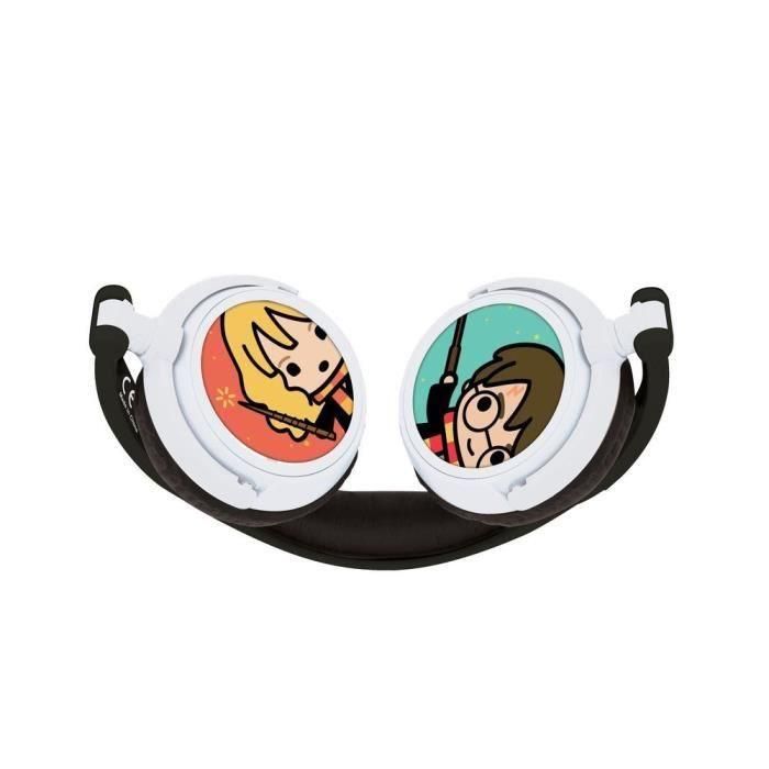 Harry Potter Auriculares estéreo con cable, plegables para niños con limitación de volumen 85 dB, ligeros y ajustables 4