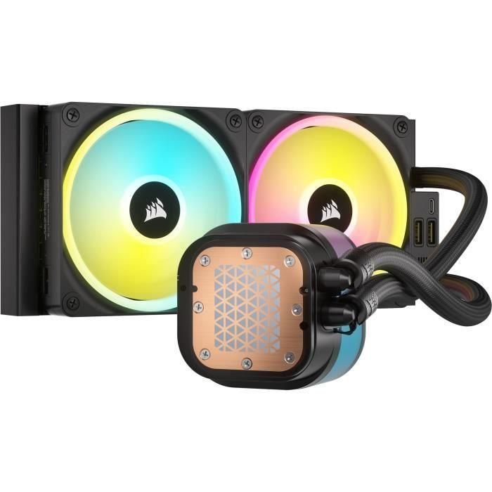 Refrigeración por agua - CORSAIR - iCUE LINK H100i LCD AIO - Radiador de 240 mm - Refrigeración líquida para CPU 5 Refrigeración por agua - CORSAIR - iCUE LINK H100i LCD AIO - Radiador de 240 mm - Refrigeración líquida para CPU 5
