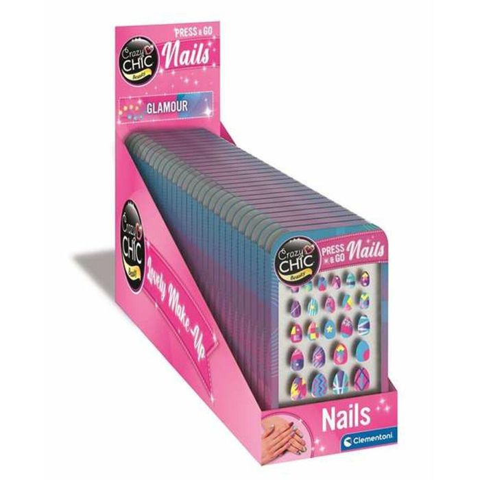 Clementoni Press & Go Nails Glamour Display – Set de Uñas Postizas para Niñas 6+ Años 3 Clementoni Press & Go Nails Glamour Display – Set de Uñas Postizas para Niñas 6+ Años 3
