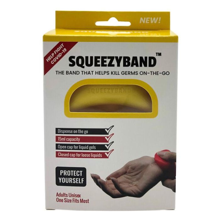Pulsera Dispensadora de Gel Ajustable Amarillo adulto 1