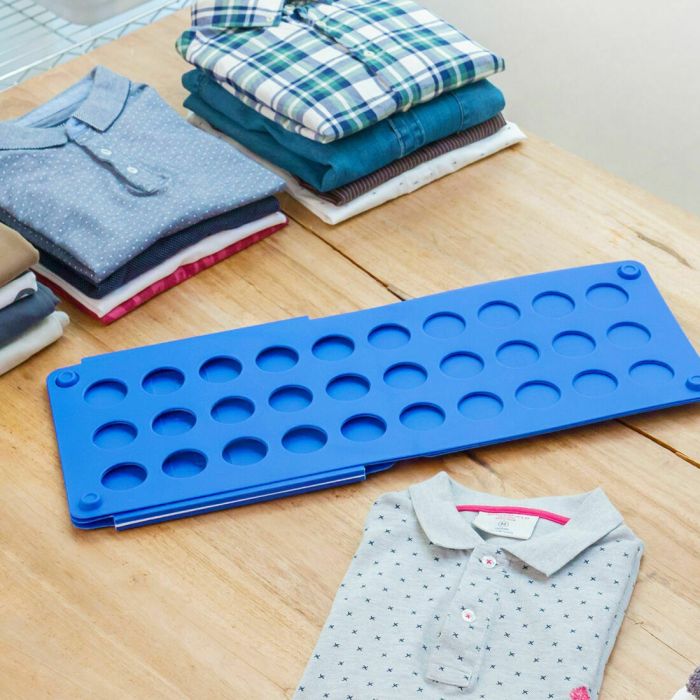 Pack Tendedero Plegable Vertical con Ruedas y Doblador de Ropa InnovaGoods 7