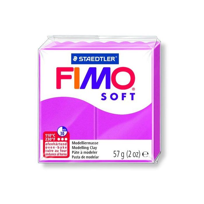 Pasta Modelar Fimo Soft Frambuesa 57 Gr. (Set de 6)