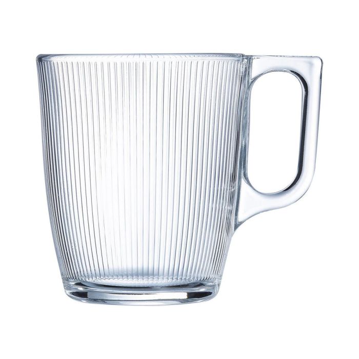 Taza Luminarc Stripy Desayuno Transparente Vidrio (250 ml) (6 Unidades) 2