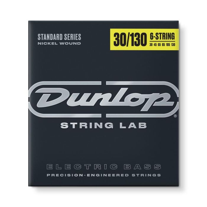DUNLOP Juego Bajo Nickel 6 St. 30-130 Cuerdas para Bajo Eléctrico