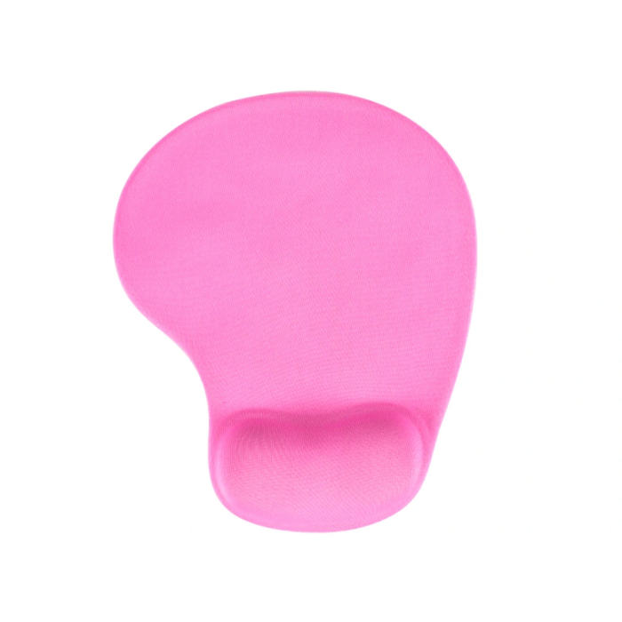 Q-connect Alfombrilla para Ratón con Reposamuñecas de Gel Color Rosa 190x230x20 mm 1