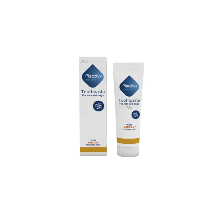 Plaqtiv+ Pasta Dental para Perros y Gatos 70gr - Refresca el Aliento y Combate el Sarro Plaqtiv+ Pasta Dental para Perros y Gatos 70gr - Refresca el Aliento y Combate el Sarro