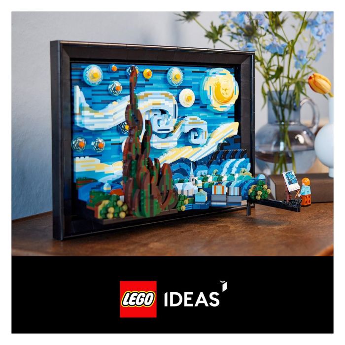 Lego Ideas 21333 Vincent Van Gogh - Lienzo de la Noche Estrellada Lámina Artística 3D - 2316 Piezas 28