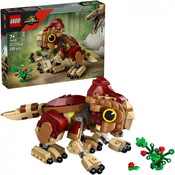 LEGO 76970 Jurassic World Set Dolores Bebé: Aquilops Figura Construible de Dinosaurio Móvil, Articulado, para Jugar y Exponer, +7 Años 3