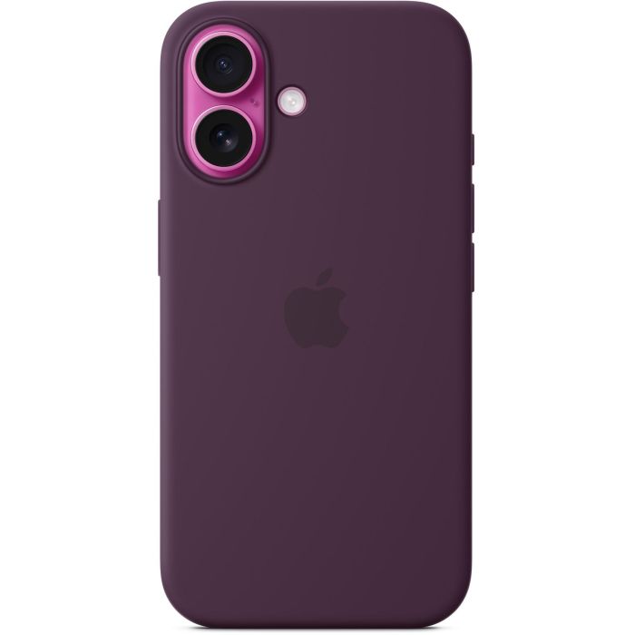 Apple Funda de silicona con MagSafe para iPhone 16 - Ciruela, compatible con carga inalámbrica y protección contra caídas 2