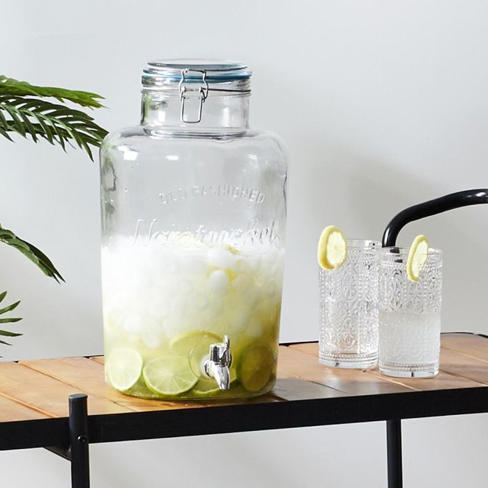 Cook Concept Dispensador Bebida 10 L Cocktail Lounge con Grifo Autoservicio y Decoración en Relieve 1