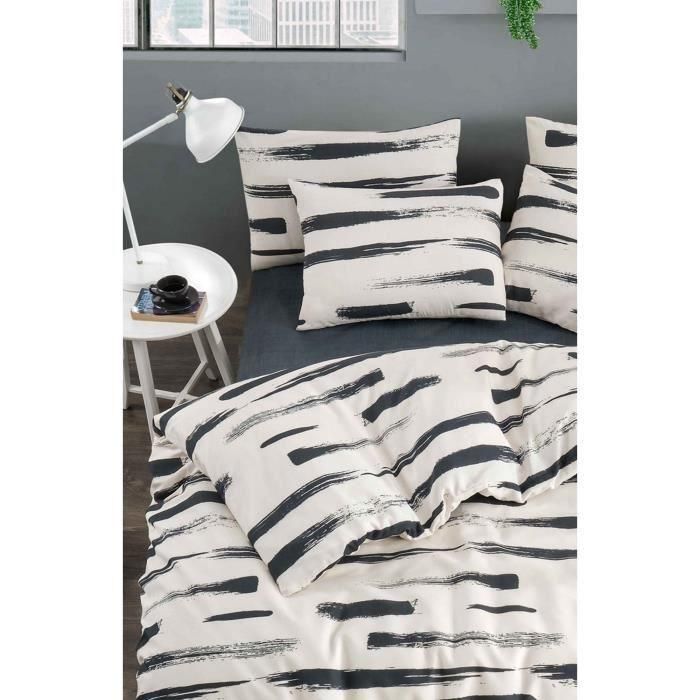 Juego de Cama ASI8684283430574 - 1 Funda Nórdica 220x240 cm + 2 Fundas de Almohada 60x60 cm - 65% Algodón, 35% Poliéster - Blanco 1 Juego de Cama ASI8684283430574 - 1 Funda Nórdica 220x240 cm + 2 Fundas de Almohada 60x60 cm - 65% Algodón, 35% Poliéster - Blanco 1