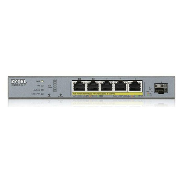 Zyxel GS1350-6HP-EU0101F switch Gestionado L2 Gigabit Ethernet (10/100/1000) Energía sobre Ethernet (PoE) Gris 2 Zyxel GS1350-6HP-EU0101F switch Gestionado L2 Gigabit Ethernet (10/100/1000) Energía sobre Ethernet (PoE) Gris 2