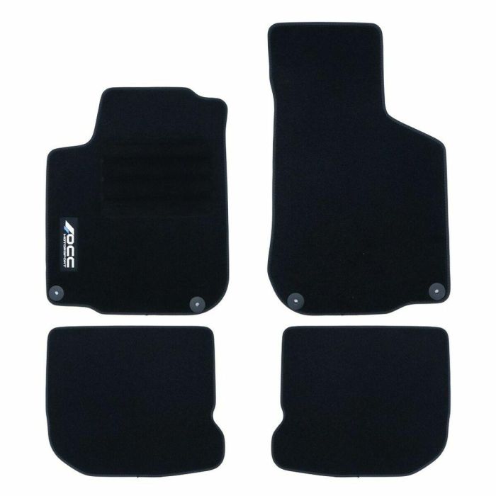 OCC Design OCCBW0019 Alfombrillas a Medida para BMW E82 Serie 1 Coupe 2007-2013, 5 piezas, Velour, Antideslizante, Talonera