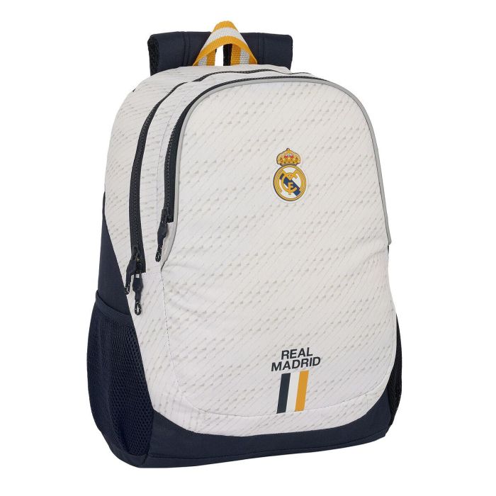 Mochila Escolar Real Madrid C.F. Blanco 32 x 44 x 16 cm Mochila Escolar Real Madrid C.F. Blanco 32 x 44 x 16 cm