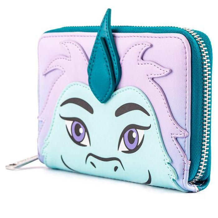 Loungefly Cartera Disney Raya Y El Último Dragón Sisu, Cuero Vegano, Diseño Azul y Morado 1 Loungefly Cartera Disney Raya Y El Último Dragón Sisu, Cuero Vegano, Diseño Azul y Morado 1