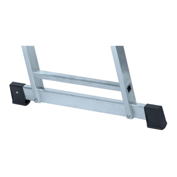 Edm Escalera Transformable de Aluminio 2x9 Peldaños Plegada 2,55m Longitud Máx. Uso 4,59m Peso Máx. 150kg 1