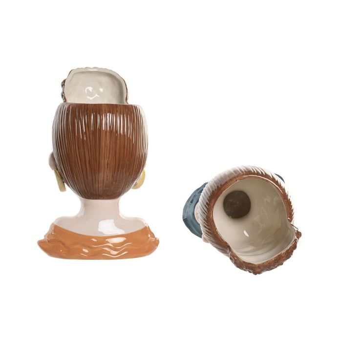 DKD Home Decor Macetero Tropical Multicolor Cerámica 14 x 28 x 18 cm (2 Unidades) 1