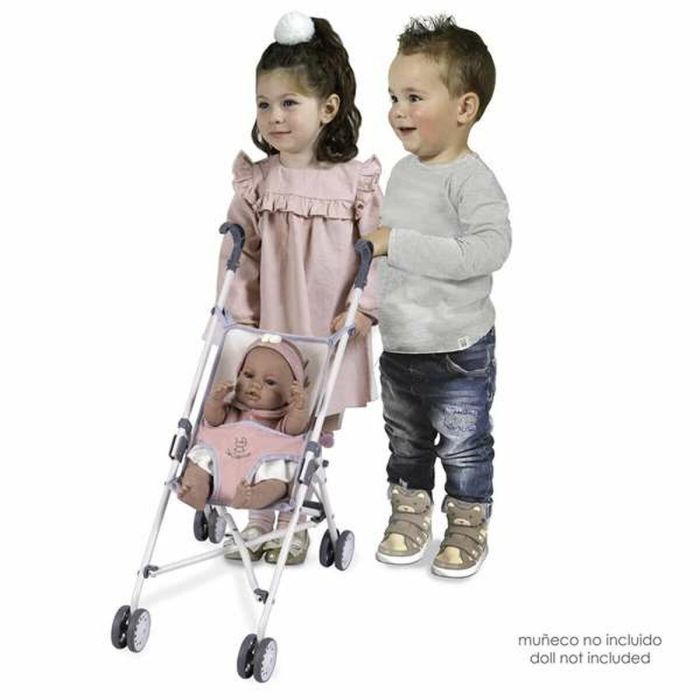 Silla de muñeca plegable - rosa - para muñecas de hasta 48 cm. 5
