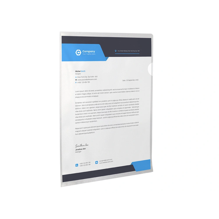 Q-connect Carpeta Dossier Uñero Plástico DIN A4 120 Micras Transparente Bolsa 10 Unidades 3