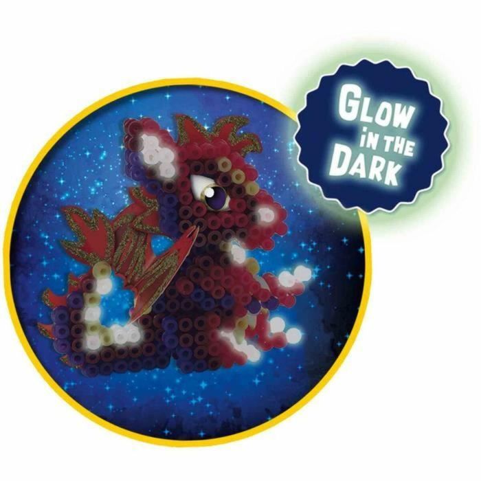 Ses Creative SES1710566034098 Cuentas para Planchar Dragones Crea 3 tipos de dragones en 3D 3