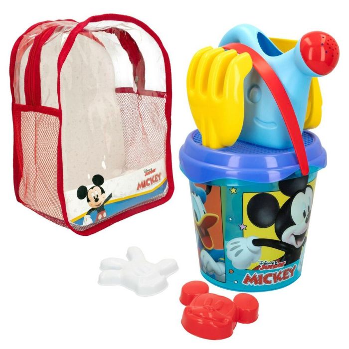 Set de Juguetes de Playa Mickey Mouse Ø 18 cm Polipropileno (12 Unidades) 6