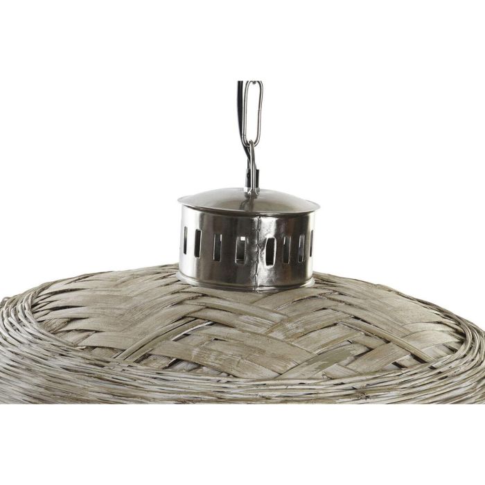Lámpara de Techo DKD Home Decor Plateado Natural Metal 50 W 80 x 80 x 47 cm 3
