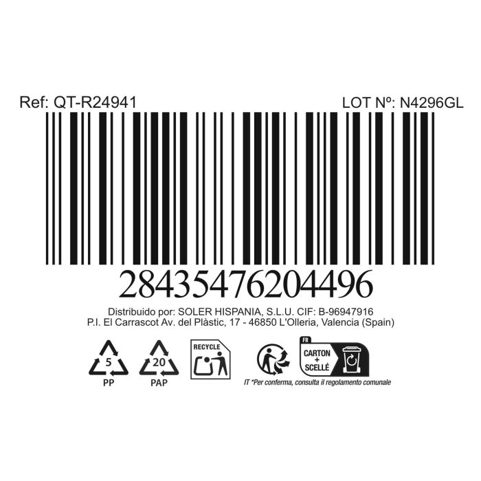 Quttin Fiambrera Redonda Hermética 15 cm 650 cc Qt 4