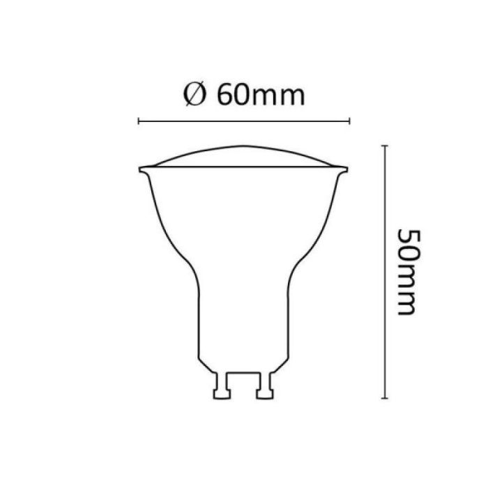 Bombilla LED Asalite GU10 5W 410Lm 3000K IP20 [ASAL-0028] 2