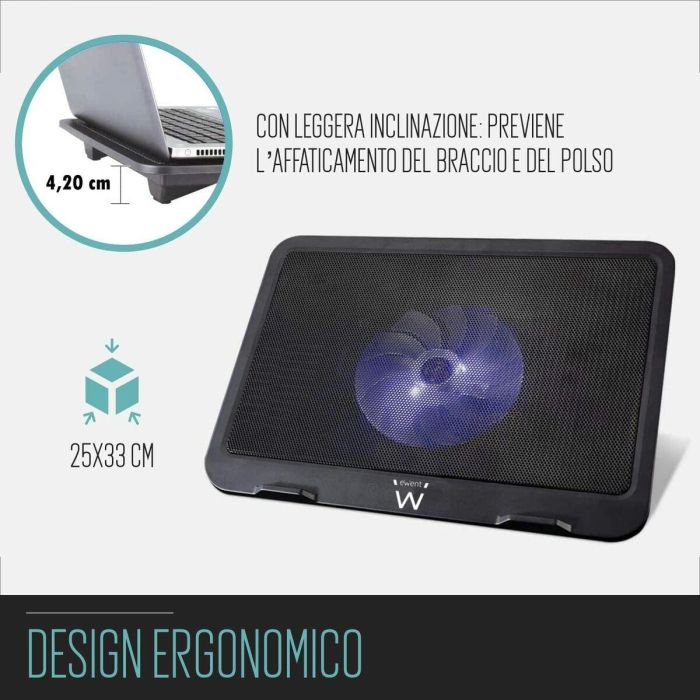 Base de Refrigeración para Portátil Ewent EW1250 7 Base de Refrigeración para Portátil Ewent EW1250 7