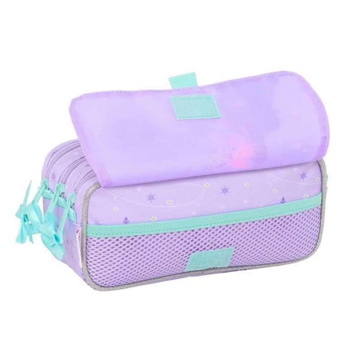 Portatodo Triple Frozen Spirit Lila 21,5 x 10 x 8 cm 3 Portatodo Triple Frozen Spirit Lila 21,5 x 10 x 8 cm 3