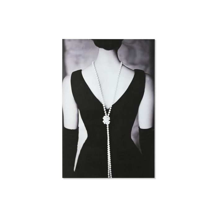 Cuadro Home ESPRIT Negro Gris Impreso 100 x 0,4 x 150 cm
