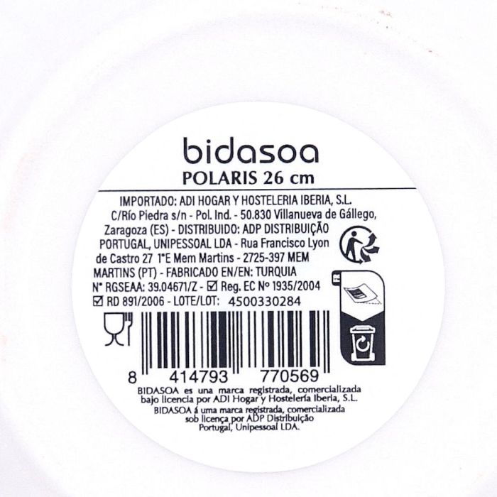 Plato Risotto Porcelana Polaris Hydrozero Bidasoa 26 cm 5 Plato Risotto Porcelana Polaris Hydrozero Bidasoa 26 cm 5