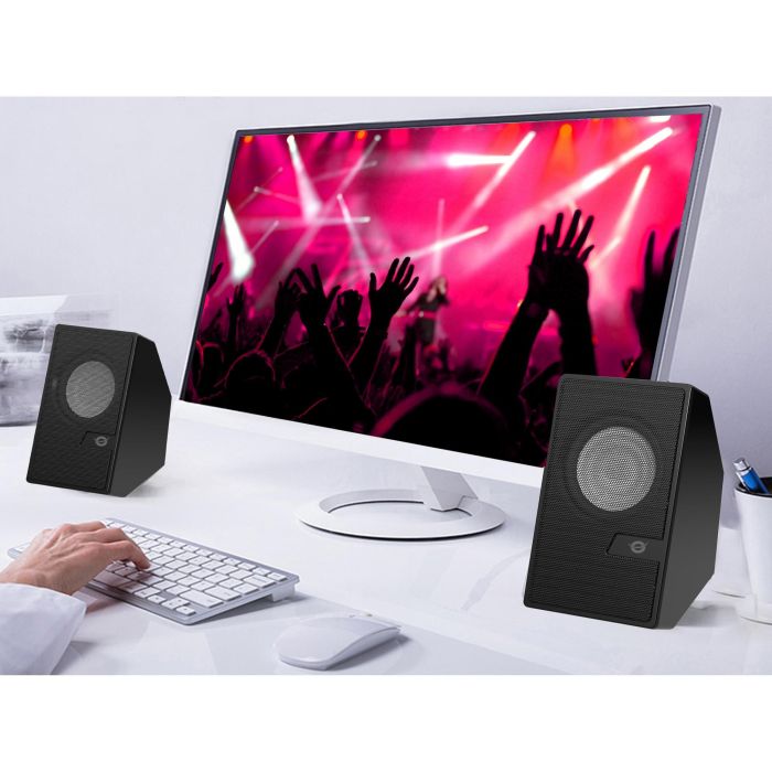 CONCEPTRONIC ALTAVOCES 2.0 6W COLOR NEGRO JACK 3.5" Y BLUETOOTH ALIMENTACION USB 3