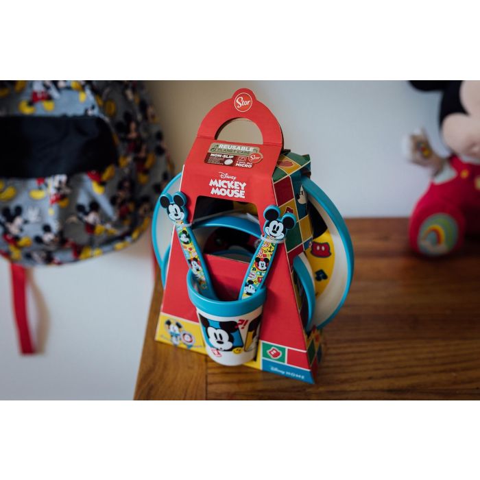 Set de Menaje Infantil Mickey Mouse CZ11306 Plástico (5 Piezas) 1