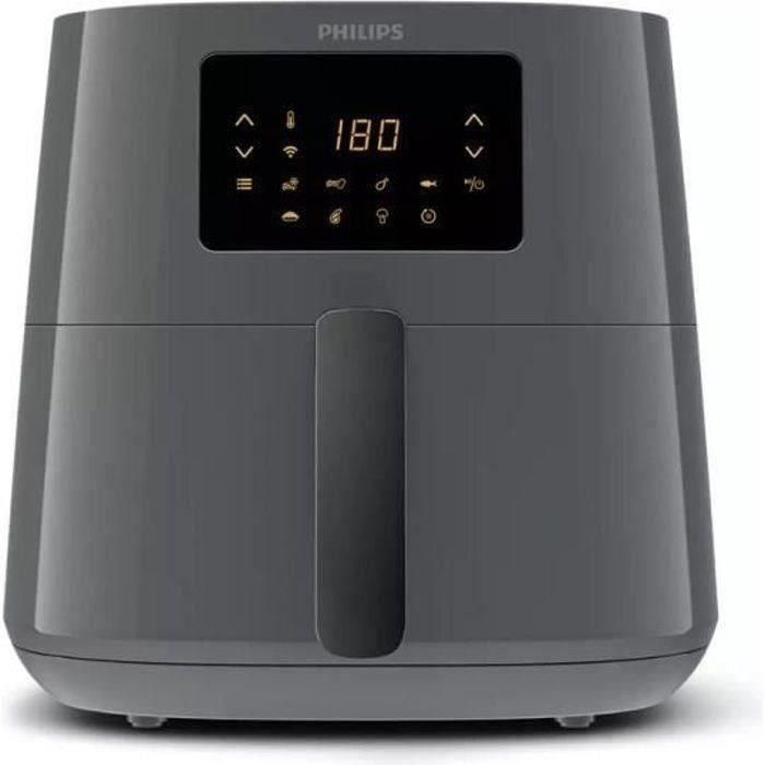 Philips Airfryer Essential XL Digital HD9280/60, freidora libre de aceite, 1.2 kg, tecnología de aire rápido, 7 preajustes, gris