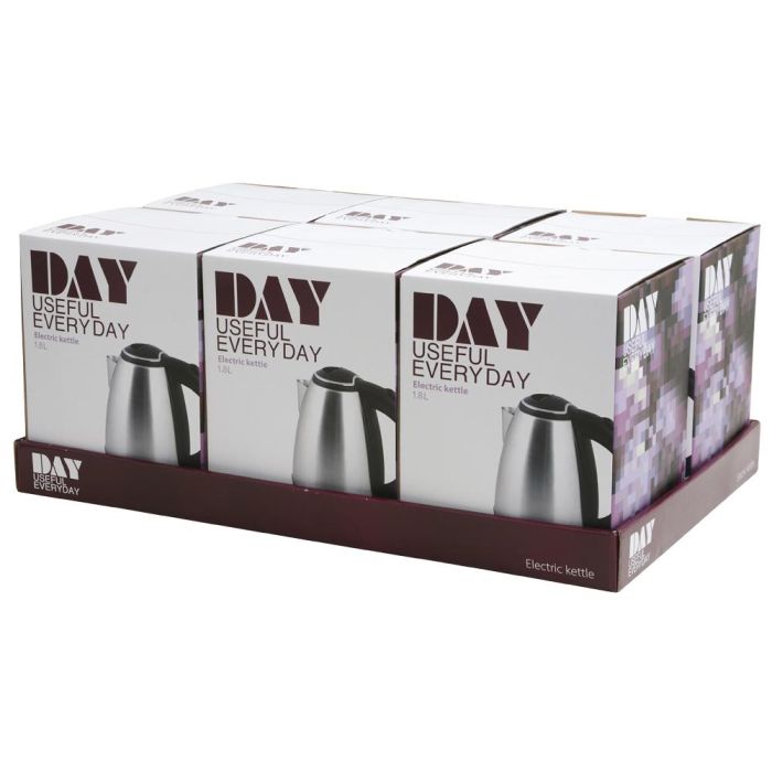 Day Hervidor de Agua 1,8 L 1500 W con Apagado Automático y Base Giratoria 360º 3