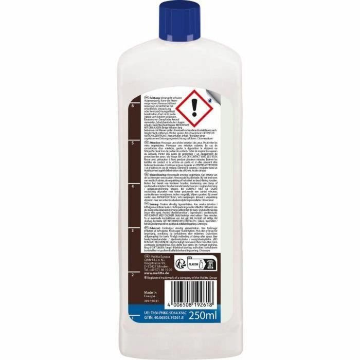 Melitta Descalcificador para cafeteras de filtro, Líquido 250 ml - MEL4006508192618 1