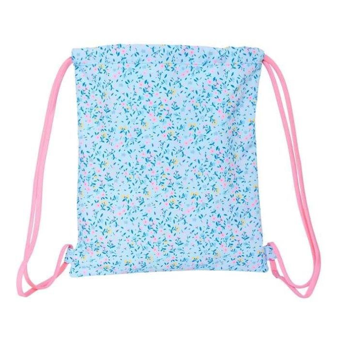 Bolsa Mochila con Cuerdas Vicky Martín Berrocal Paraíso Azul Rosa 35 x 40 x 1 cm 1 Bolsa Mochila con Cuerdas Vicky Martín Berrocal Paraíso Azul Rosa 35 x 40 x 1 cm 1